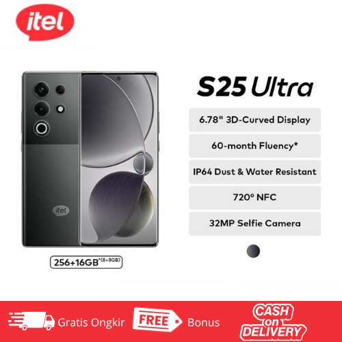 Itel S25 Ultra 8/256Gb - Amoled - Nfc Harga 1,940,000 rupiah*Gratis Ongkir