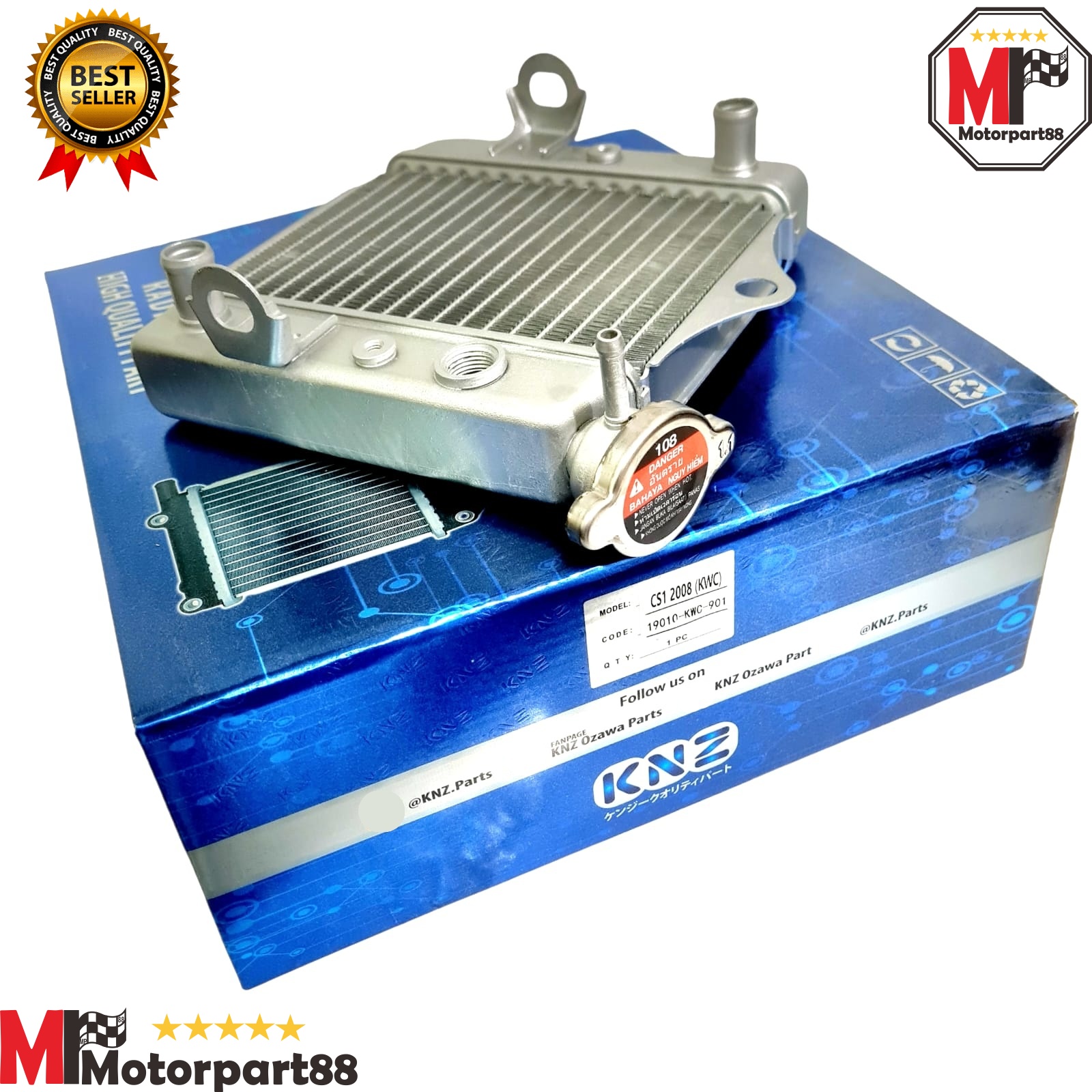 Radiator Assy plus cap for Honda CS1 CS 1 2008 KWC KNZ Harga 371,250 rupiah*Gratis Ongkir