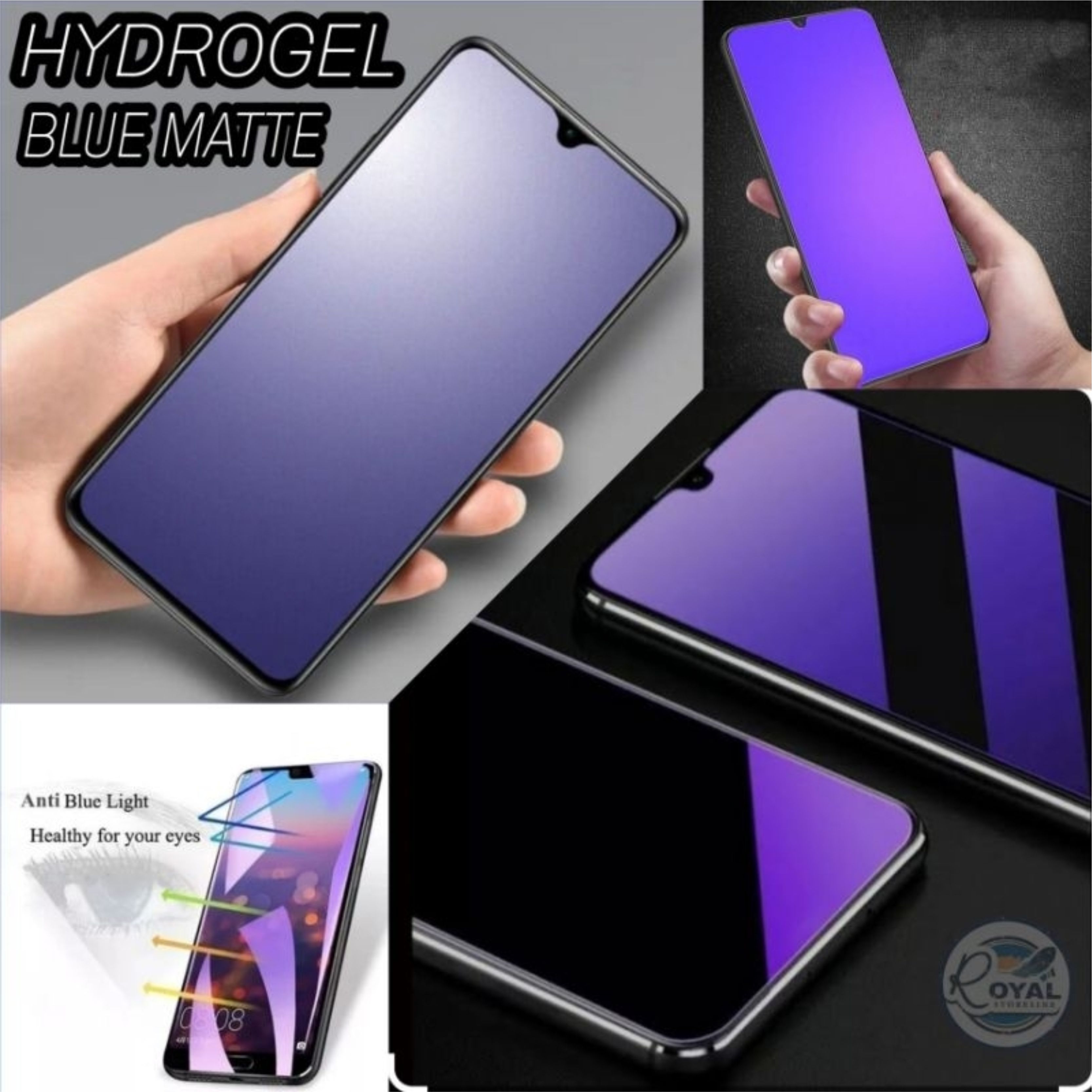 Anti Gores Hydrogel Full Screen Protector Clear, Anti Blue Matte