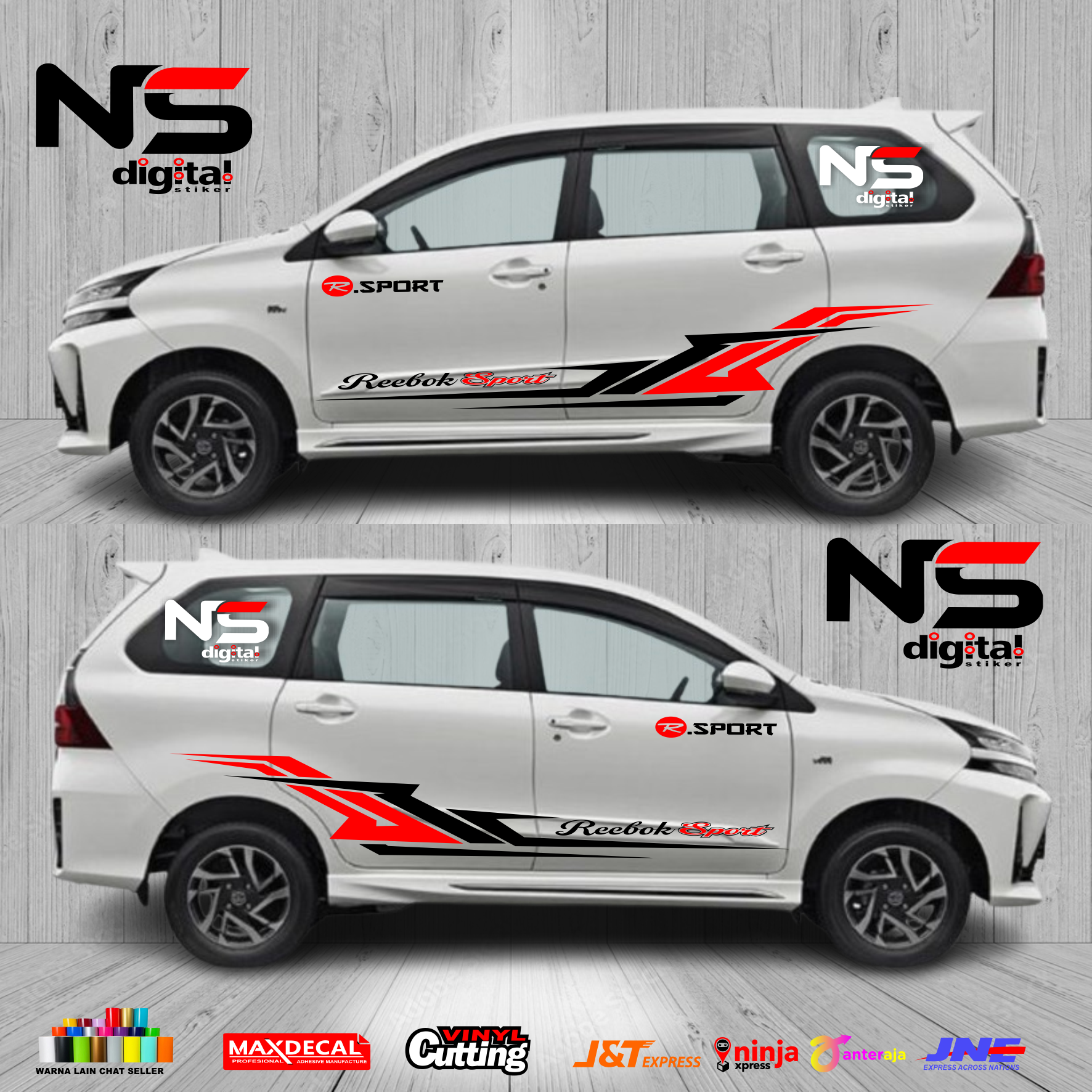 Cod Sticker for Avanza Xenia All New Sticker Stripe Side Body Side of the Latest Avanza Xenia Car Limited Edition Harga 150,000 rupiah*Gratis Ongkir