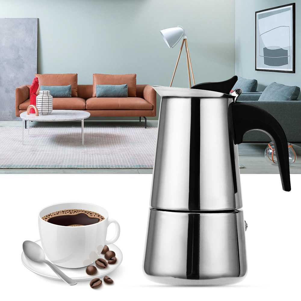OneTwoCups Espresso Coffee Maker Moka Pot Teko 100ml 2 Cup - Z20