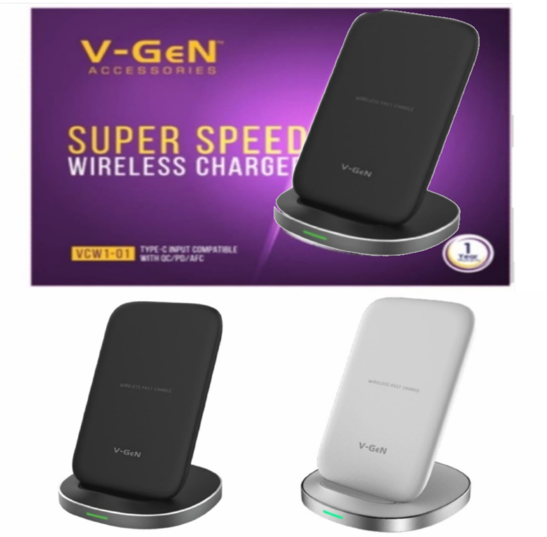 Wireless Charger V-GeN VCW-01 Fast Charging QC PD Type C Input