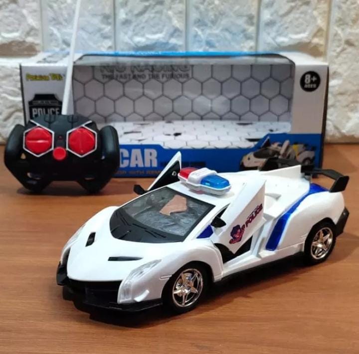 Mainan RC Police Car Remote Control FREE BATERAI