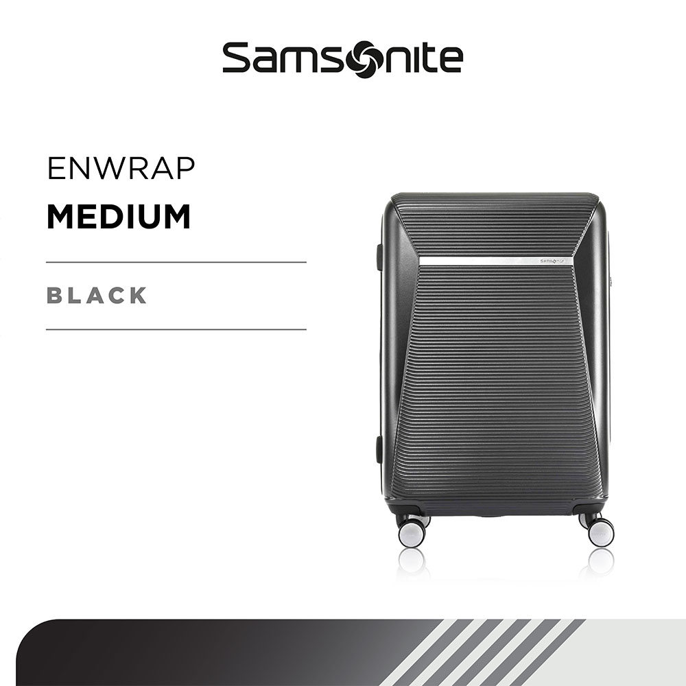 Lazada Indonesia - Samsonite Enwrap Koper HardcaseMedium/ 25inch EXP TSA Double Zipper