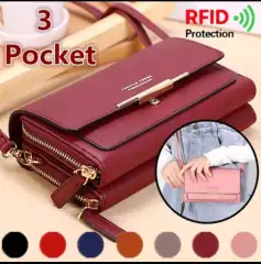 TAS SELEMPANG 3 P0KET BEHEL KUNCI EMAS BERSIPAT RANDOM/DOMPET WANITA SELEMPANG/TAS DOMPET SEMLEMPANG WANITA