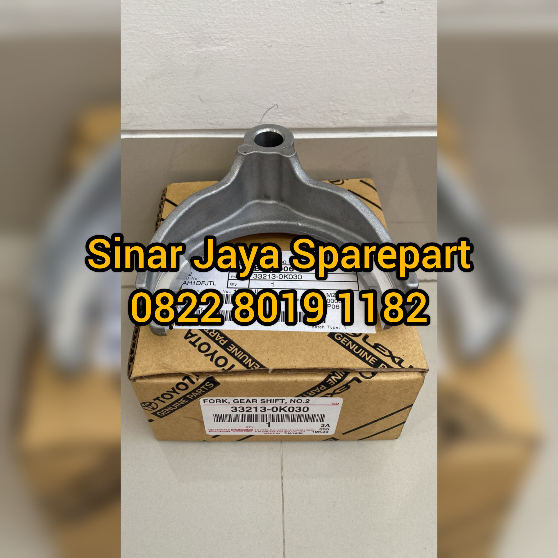 Fork Gear Shift No. 2 Atau Garpu Transmisi No. 2 Hilux 3.0cc 2.5cc Fortuner 3.0cc 2.5cc Innova 2.5cc Hiace Commuter 2.5cc Original 33213-0K030 Harga 1,200,000 rupiah*Gratis Ongkir