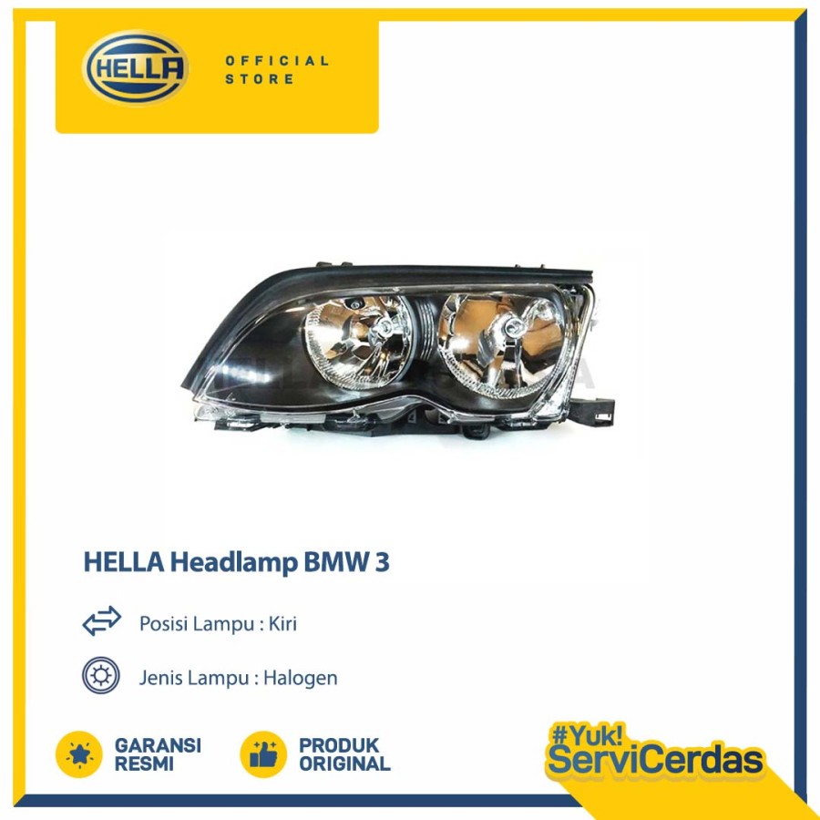 Lampu Headlamp Mobil Hella BMW 3 (Kiri) - Lampu Depan Mobil Headlight Giá 4,713,600 Đồng*Miễn phí vận chuyển