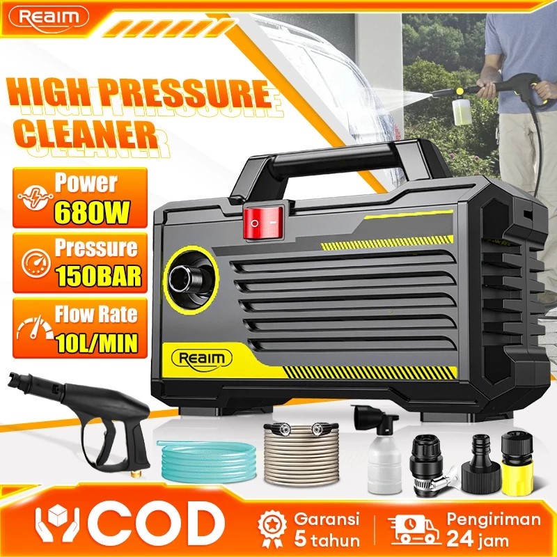 Reaim high pressure car washer jet cleaner Harga 460,000 rupiah*Gratis Ongkir