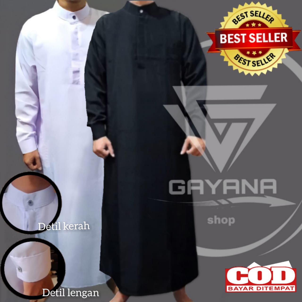 Men's Gamis / Premium Cuffed Gamis / Latest Men's Robes