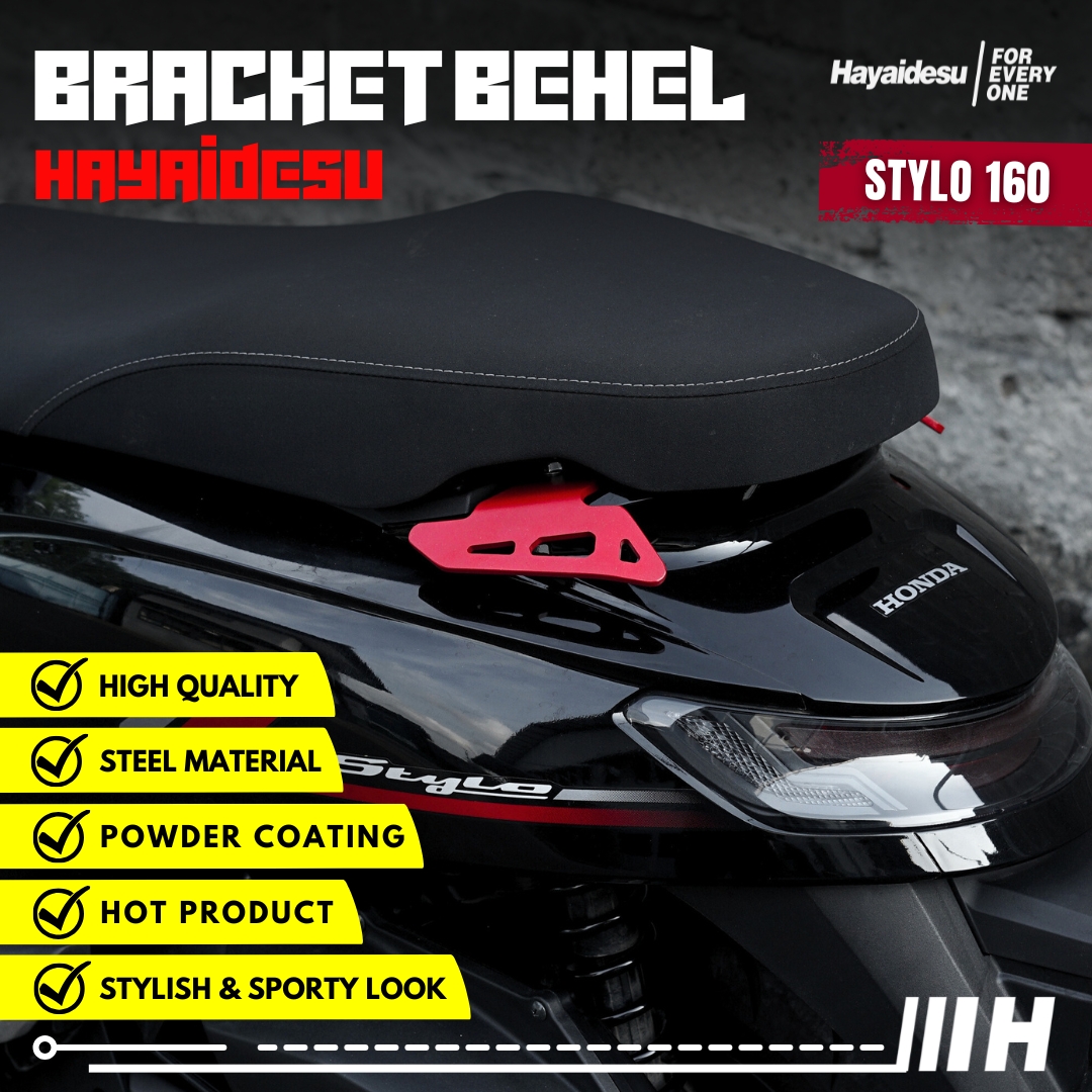 Hayaidesu bracket stirrup Honda Stylo 160 - 5mm steel material high quality Harga 76,950 rupiah*Gratis Ongkir