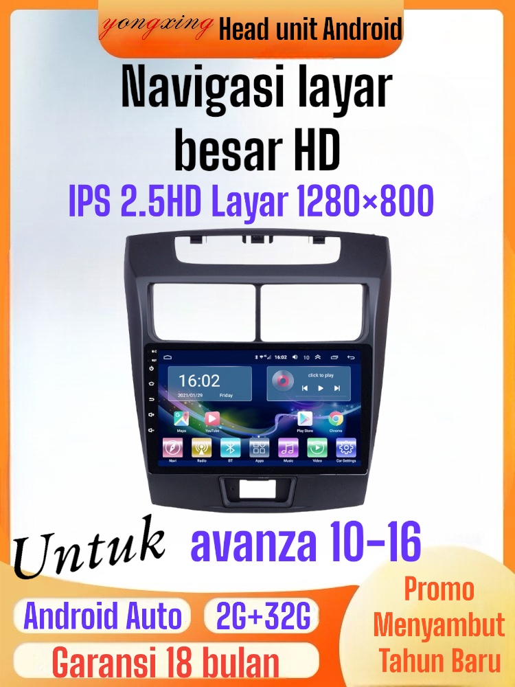 Head Unit Android Untuk Toyota Avanza/Xenia/Veloz Tahun 2010-2016 9Inch Penerima Navigasi & Penerima AV Android 4 Core A7 1.5GHZ Processor, Layar IPS 2.5D HD, Kompatibel dengan Perekam Mobil, Sistem Lancar 5 Tahun Tanpa Lag Harga 1,180,000 rupiah*Gratis Ongkir