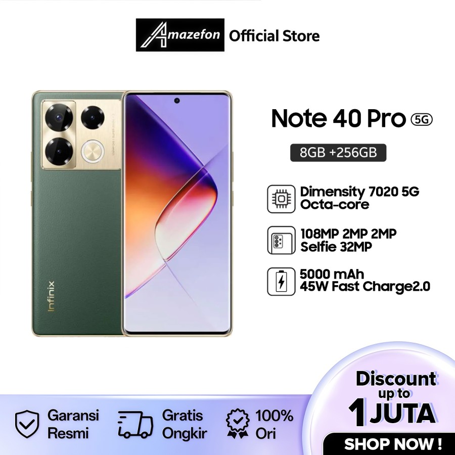 Beli Hp Infinix Not 40 Pro Layar Lengkung Online Harga Terbaik
