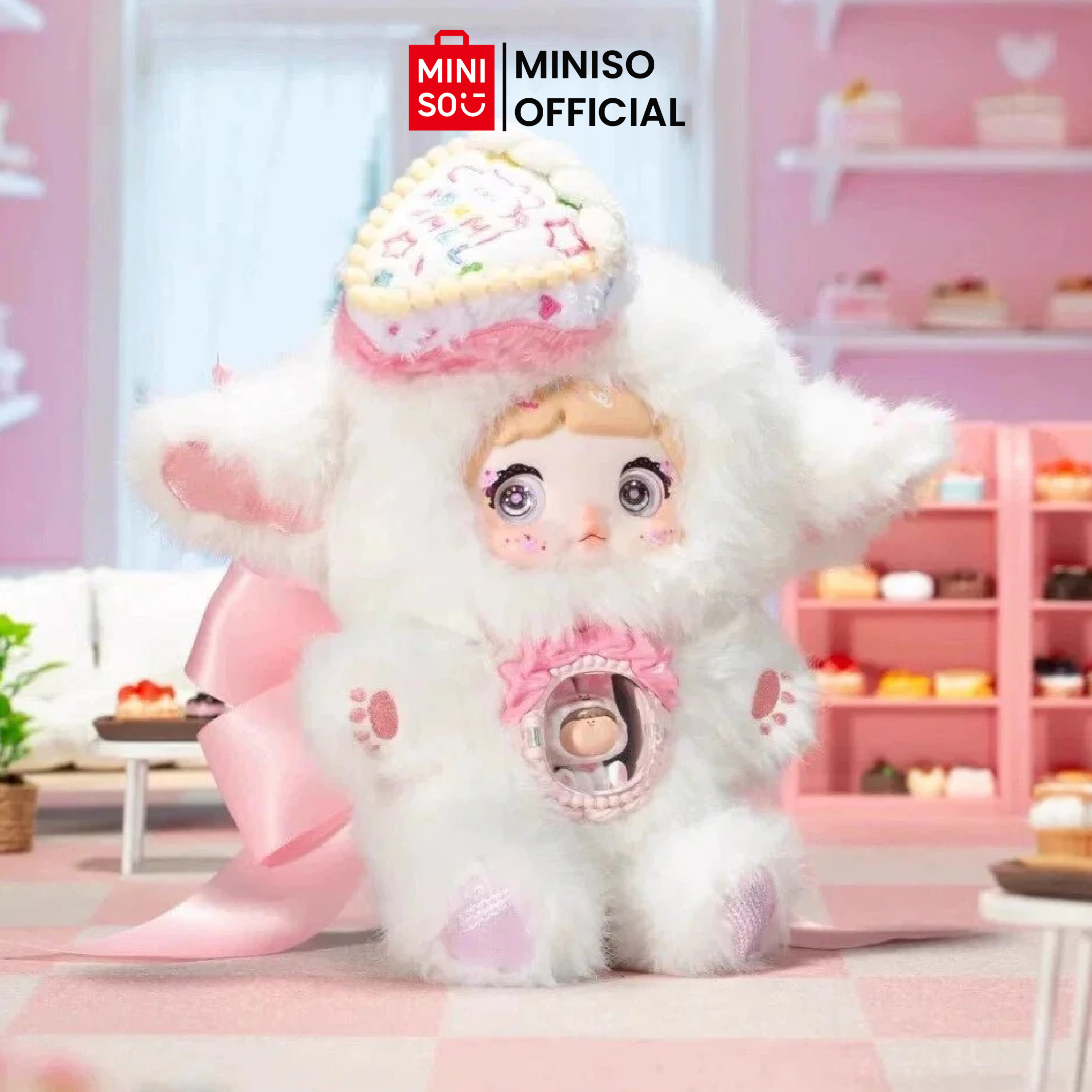 Miniso Nommi X Amarilith V7 a Bite of Sweetheart Blind Box Nommi Character Collection Doll Harga 299,900 rupiah*Gratis Ongkir