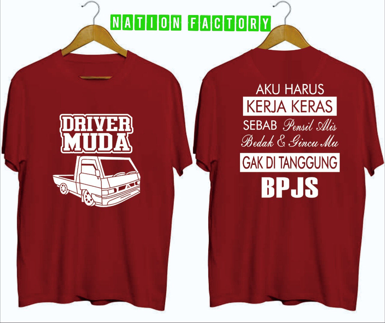 Kaos Distro Fashion Pria Dan Wanita Motif Driver Anak Petani