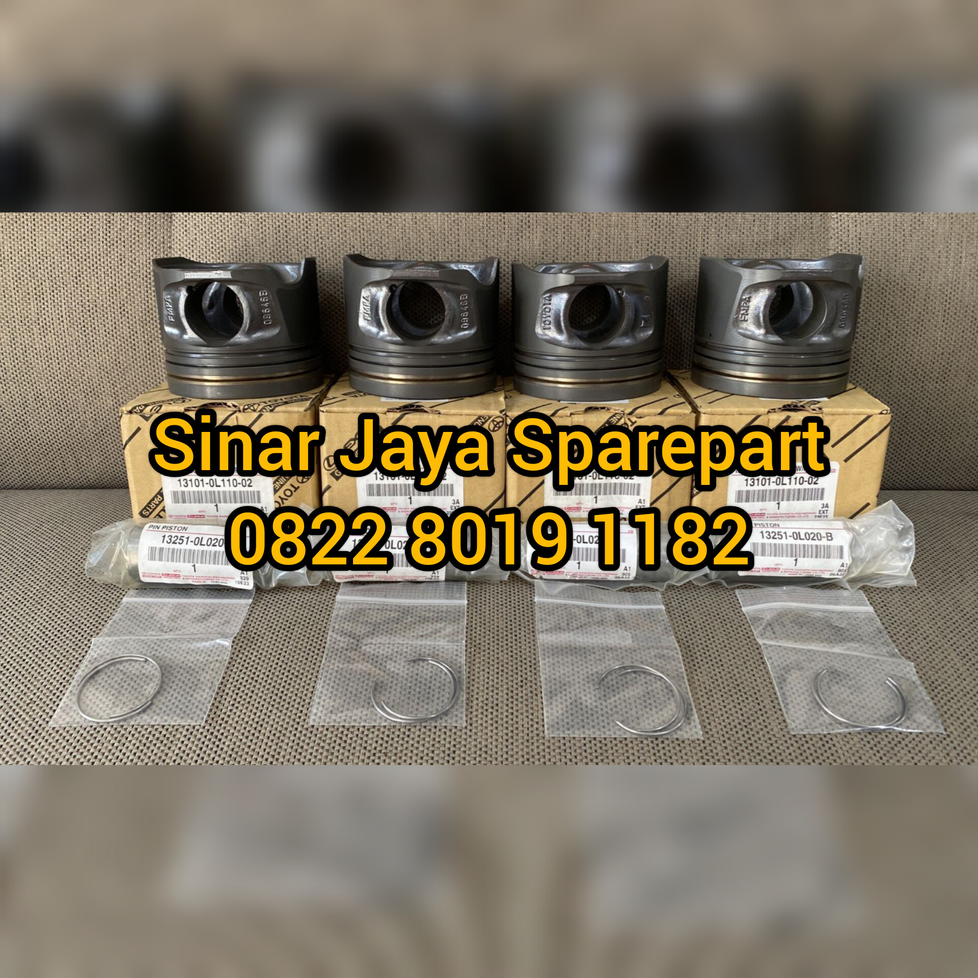 Piston Atau Seher Hilux 3.0cc 1KD Original 13101-0L110-02 Harga 4,250,000 rupiah*Gratis Ongkir