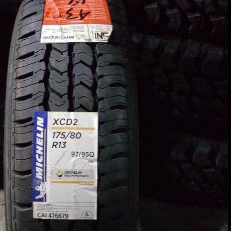Ban Mobil Michelin XCD2 175/13 8PR - Size 175/80 R13 Untuk Ban Mobil Muatan Berat T120SS Harga 1,320,000 rupiah*Gratis Ongkir