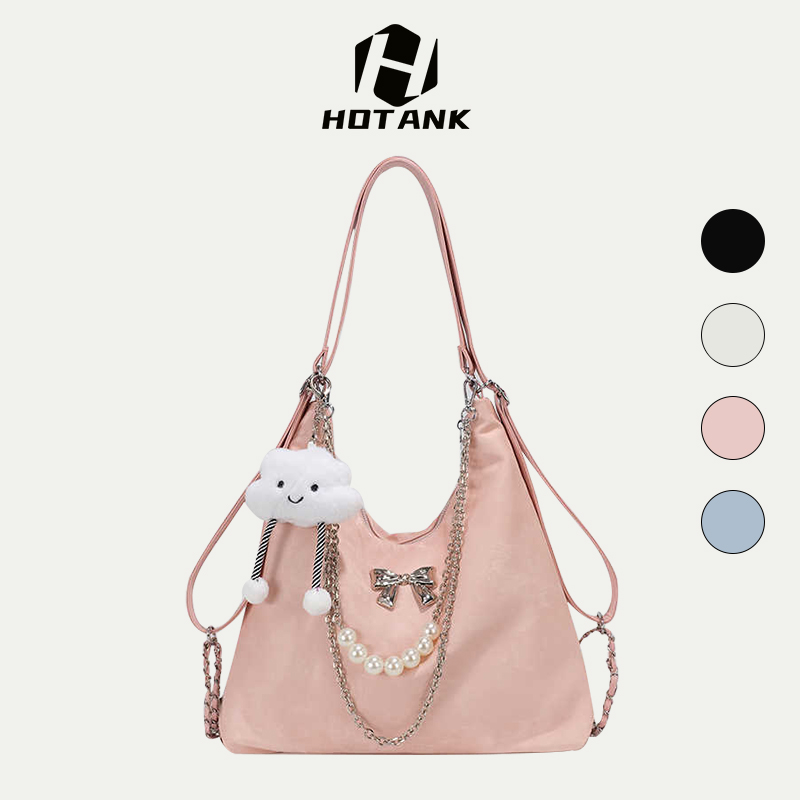 Elegant Women's Crossbody Bag with Rhinestones & Zebra Decoration - Pastel Colors Large Capacity