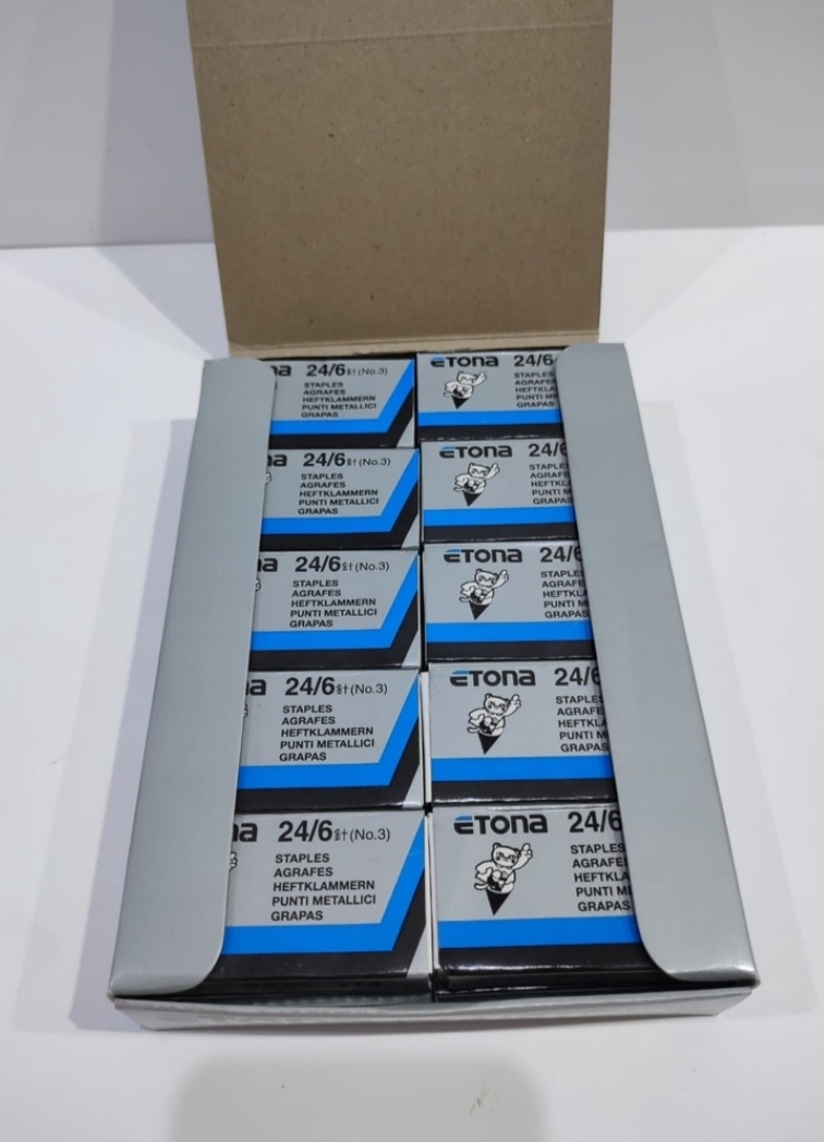 20 box STAPLES ETONA STAPLES no 3. ORI! Harga 64,000 rupiah*Gratis Ongkir