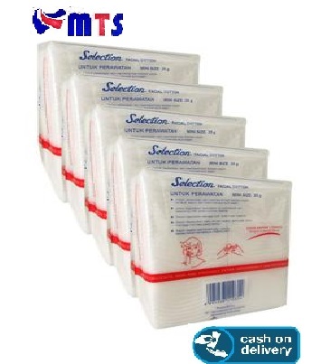 Lazada Indonesia - COD – Selection Kapas 35 gr Facial Cotton Kapas Wajah 35gr Pembersih Make up