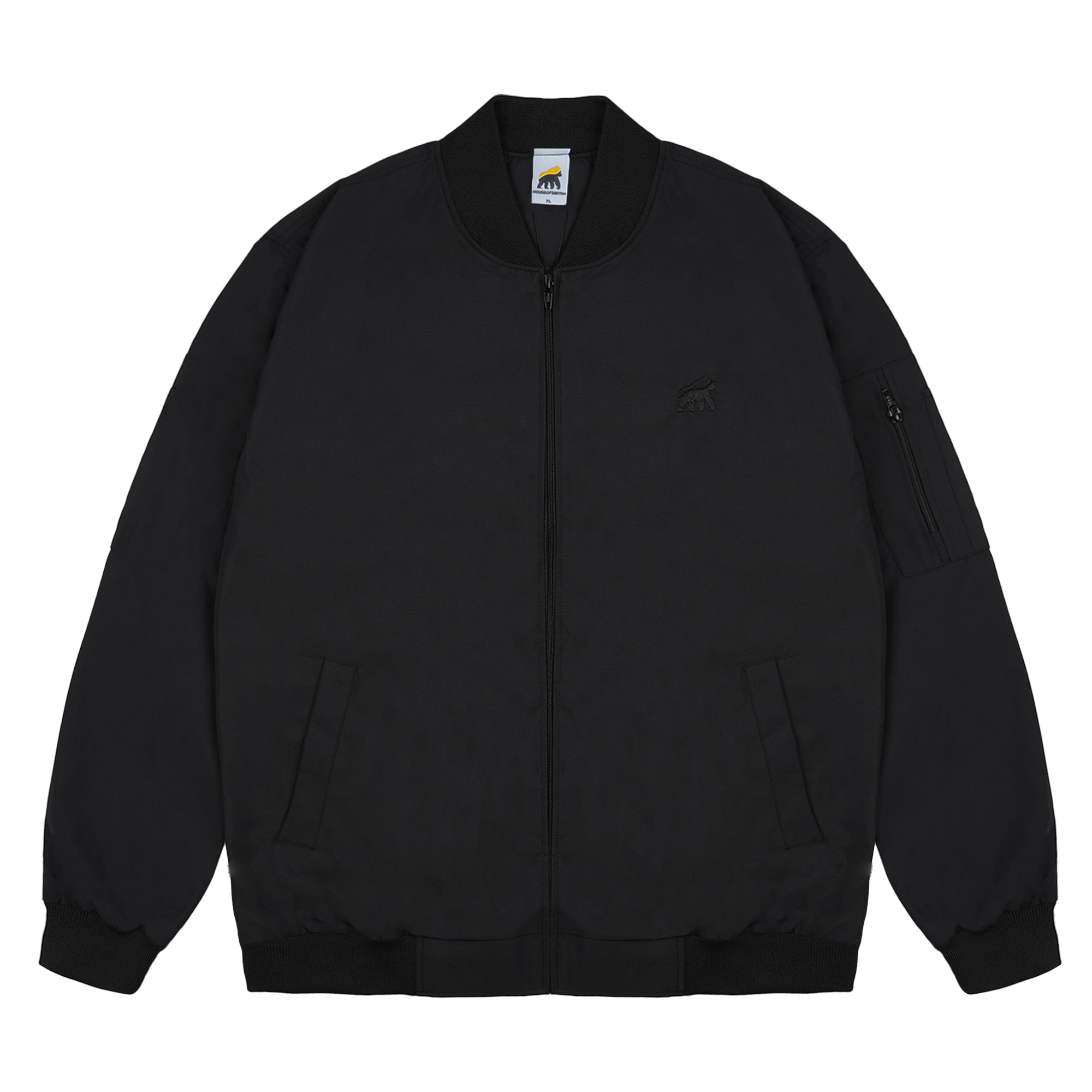 House of Smith Men's Bomber Jacket - Bomith Black # 3 - Jacket Harga 225,000 rupiah*Gratis Ongkir