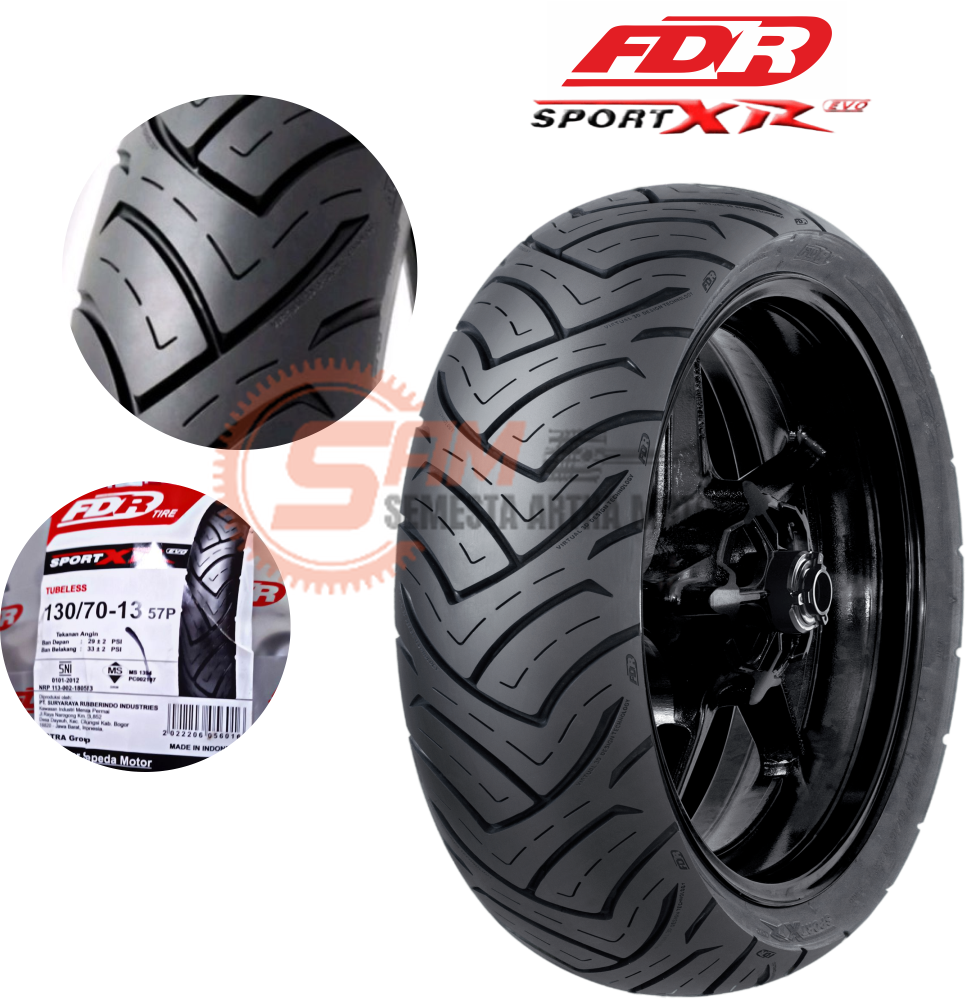 Ban Luar FDR Sport XR EVO 120 70 Ring 14 Tubeless Motor Matic