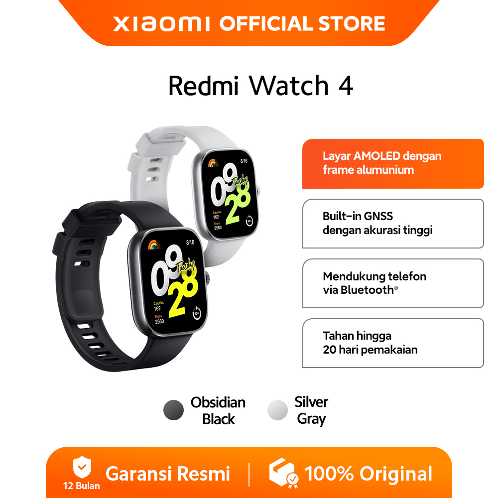 Xiaomi Redmi Watch Lite AMOLED Display Built-in GNSS Baterai  hingga 18 hari 150+ mode olahraga [Official Store]