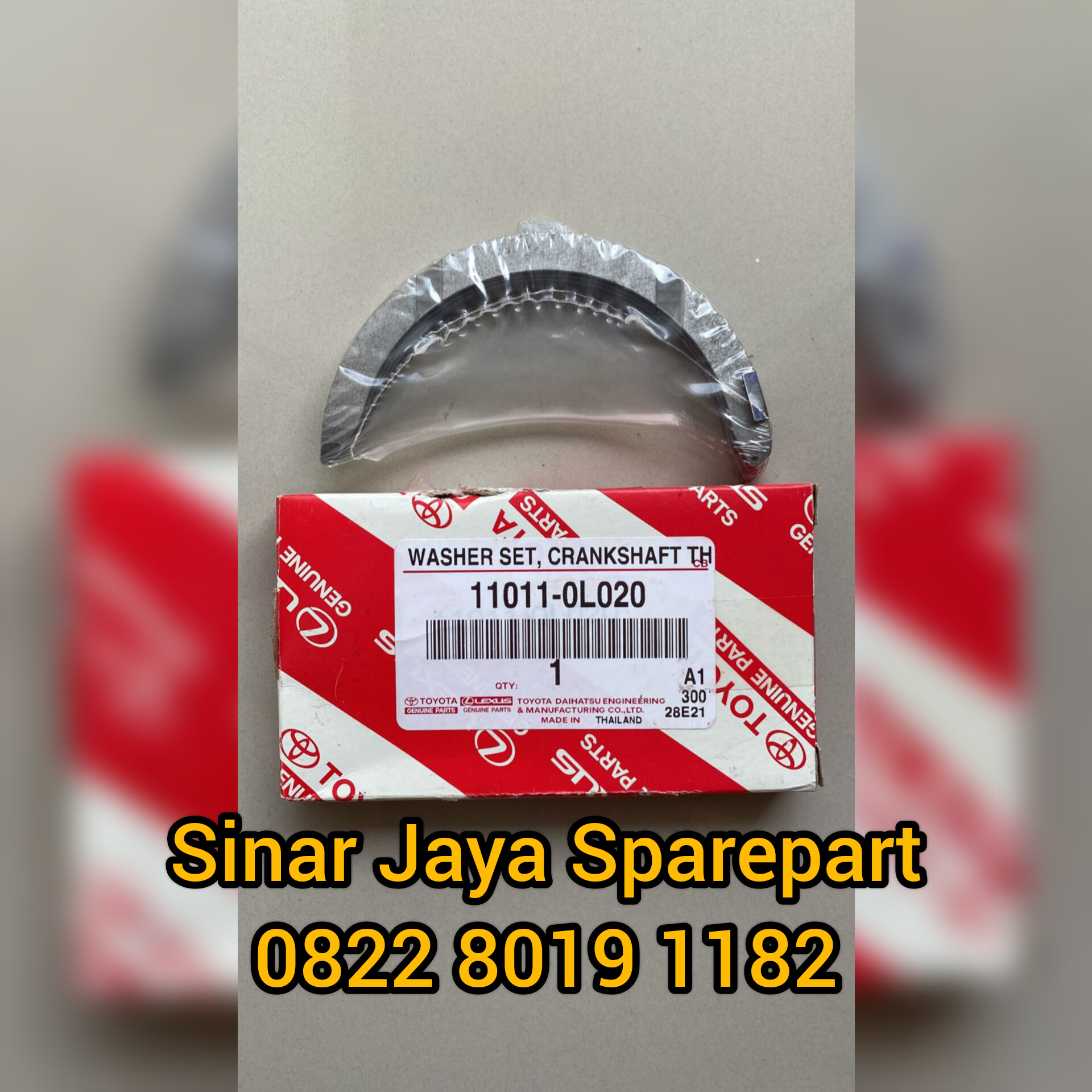 Metal Bulan Hilux 3.0cc 2.5cc 2.4cc Fortuner 3.0cc 2.5cc 2.4cc Innova 2.5cc 2.4cc Original 11011-0L020 Harga 550,000 rupiah*Gratis Ongkir