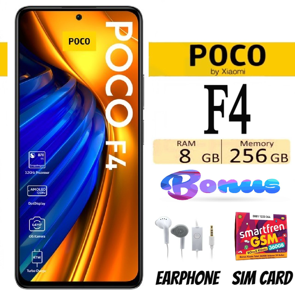 HP Poco F4 5G Ram 6/128 GB & 8/256 GB Like New Peramatacahh - Sein Harga  3,350,000 Ringgit*Penghantaran Percuma