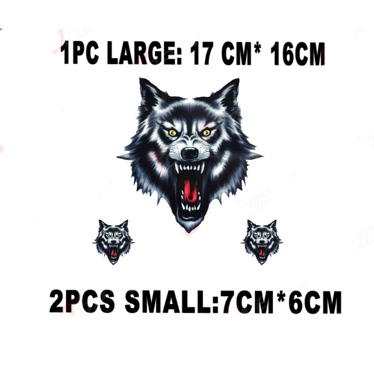 2x Wolf Racing Sticker Decal – Oldschool Biker Motorcycle Tank Design – MG317