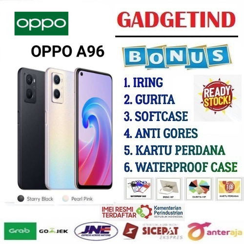 SALE OPPO A96 8/256GB - Qualcomm Snapdragon 680 Smartphone Harga 1,711,200 rupiah*Gratis Ongkir
