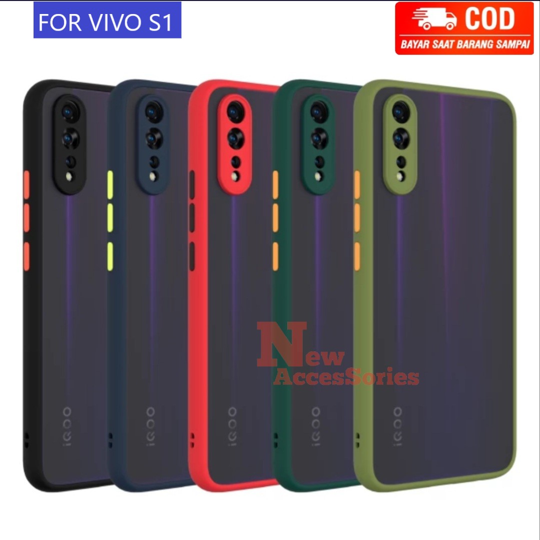 Vivo S1 Pro Smoke Cover Shockproof Case Vivo Z1x Smoke Cover For