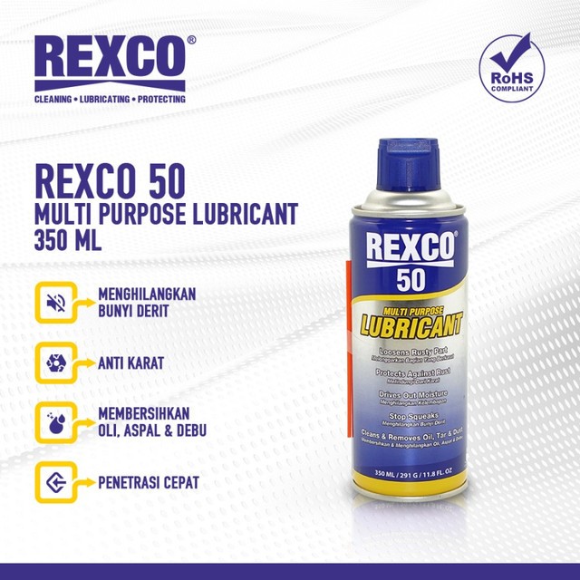 Rexco 50 Pelumas Serba Guna / Anti Karat 350 Ml Harga 58,412 rupiah*Gratis Ongkir