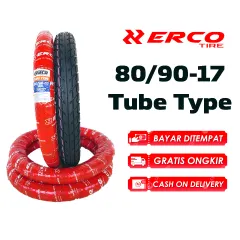 ERCO TIRE Ban Luar Motor Ring 17 NonTubeless 80/90-17 Tube Type Untuk Ban Belakang Motor Bebek