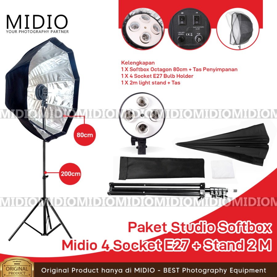 softbox midio 4 socket