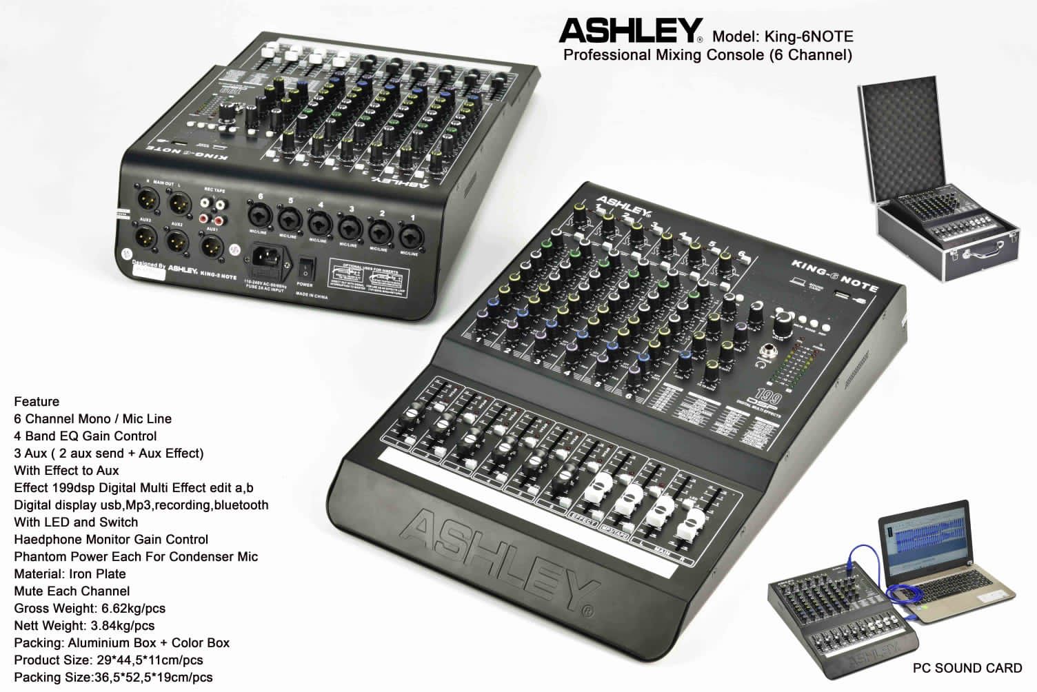 Harga mixer ashley 6 channel