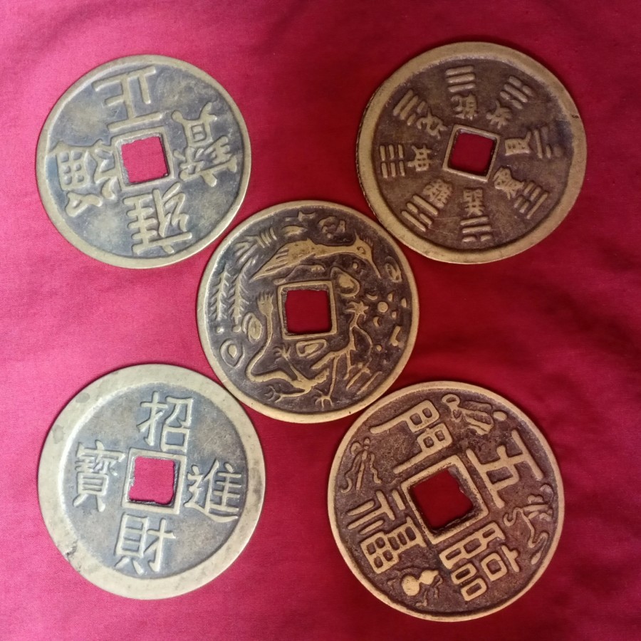 PROMO BAYAR DI TEMPAT uang koin cina kuno jumbo ukuran 6cm | Lazada Indonesia