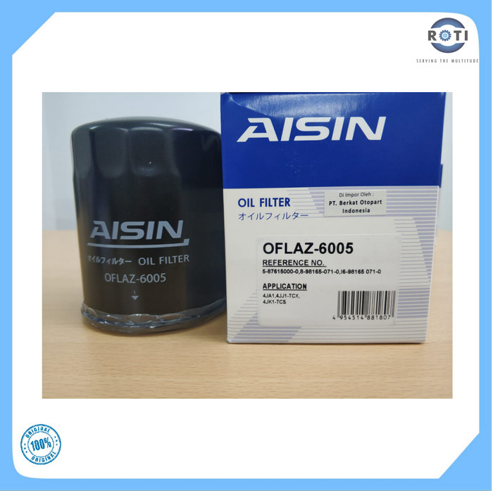 FILTER OLI ISUZU MU-X D-MAX 2.5 2014 GINAL AISIN OFLAZ-6005 Harga 44,065 Ringgit*Penghantaran Percuma