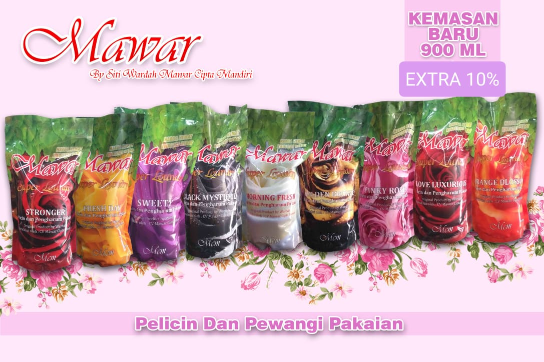 Mawar Super Laundry Ironing Fragrance Original Clothes Lubricant - Merek Mawar Super Laundry Harga 23,500 rupiah*Gratis Ongkir