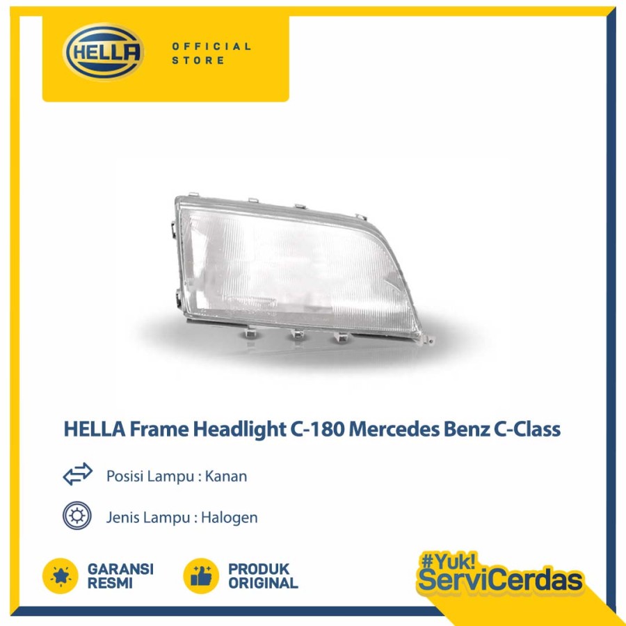 Frame Headlight Hella C-180 MERCEDES BENZ C-CLASS Kanan -Bingkai Lampu Harga 1,152,000 rupiah*Gratis Ongkir