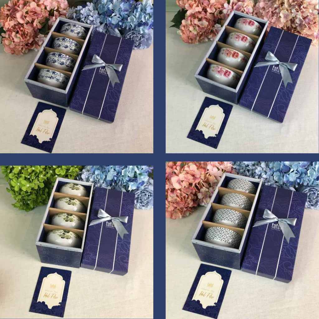 Ceramic Bowl Hampers, Contents of 4