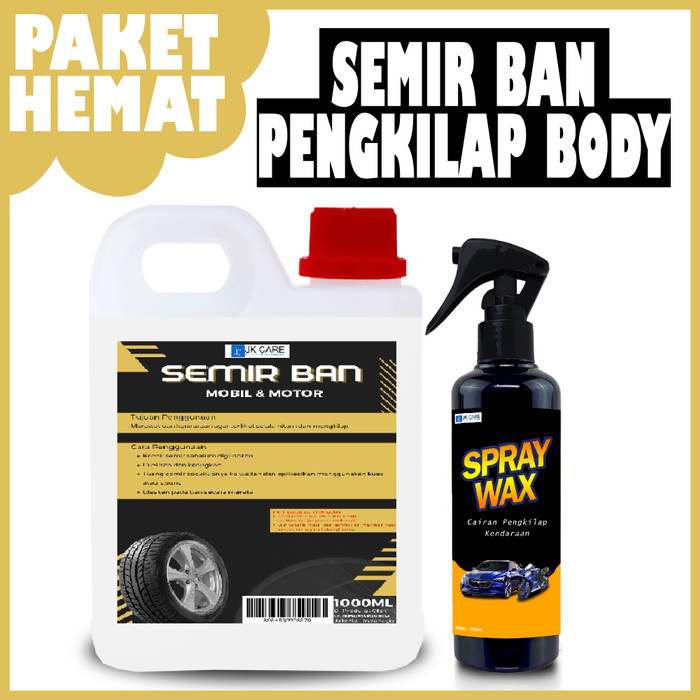 Semir Ban Mobil dan Motor 1 L + Pengkilpa Body Mobil dan Motor PREMIUM Harga 89,910 rupiah*Gratis Ongkir