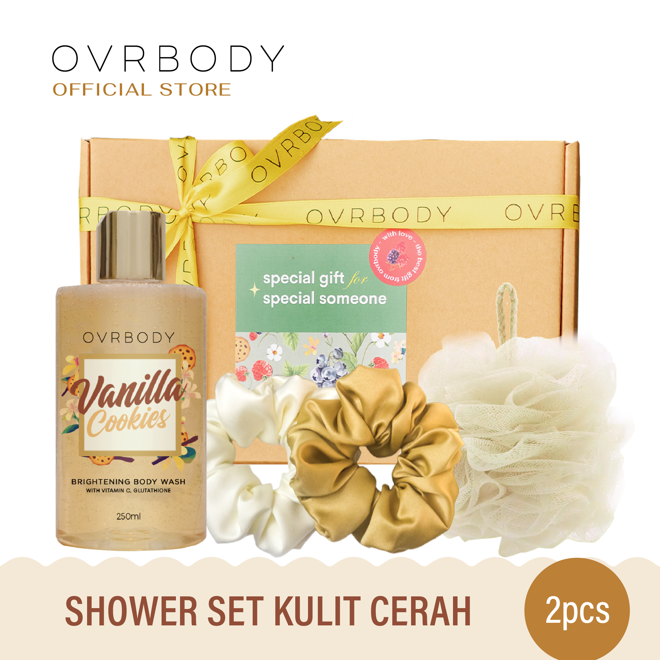 OVRBODY hadiah To Ovrself Shower Set Hampers - Paket Hampers Body Care Terjangkau