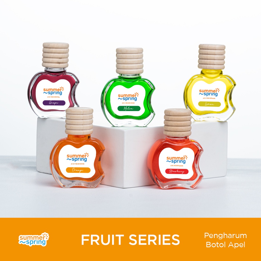Summerspring Botol Apel | Fruit Series / Pengharum mobil/toilet/ruangan Harga 23,000 rupiah*Gratis Ongkir