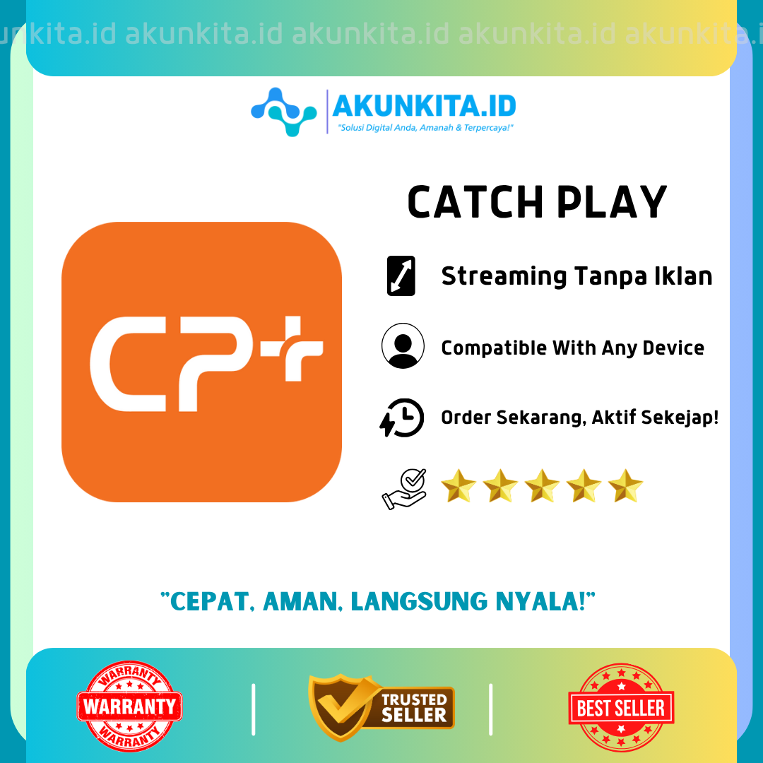 CATCHPLAY PREMIUM UNLIMITED Harga 29,000 rupiah*Gratis Ongkir