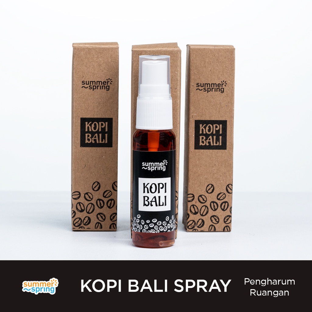 Pengharum Spray Kopi Bali - Summerspring Pengharum 30 ML - Pengharum Ruangan / Pengharum Mobil / Pengharum Toilet Harga 23,000 rupiah*Gratis Ongkir