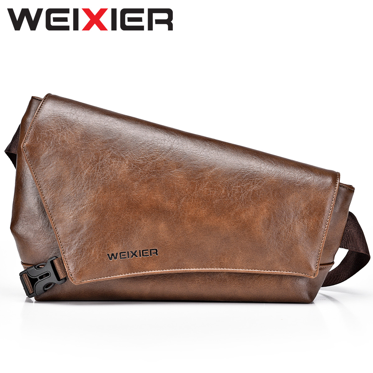 WEIXIER D515 Tas Selempang Pria Kulit Crossbody Sling Bag Anti Air