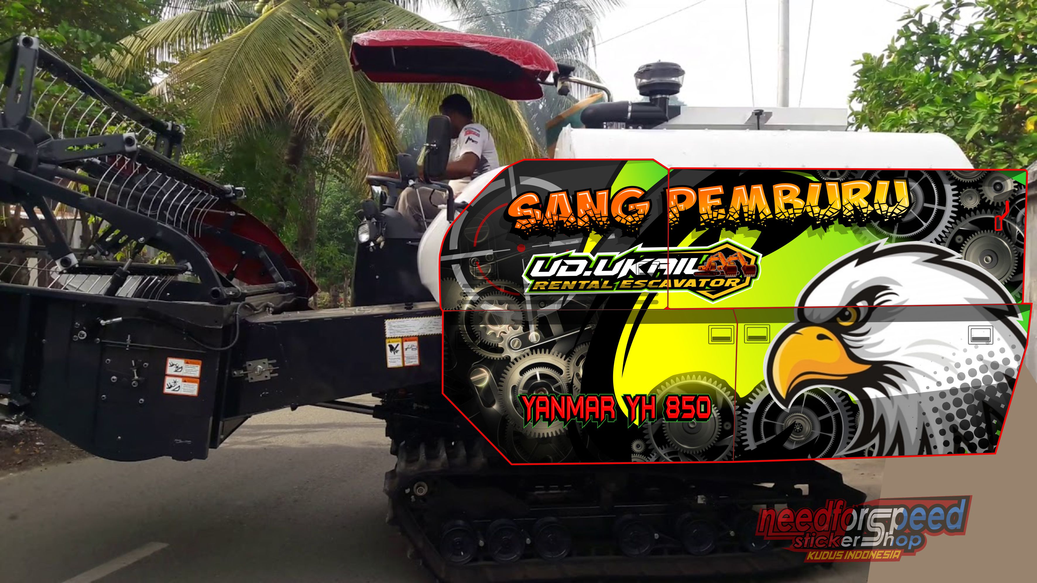 Sticker decal Yanmar YH 850 combine Hoonigan full body custom 016 Harga 1,750,000 rupiah*Gratis Ongkir