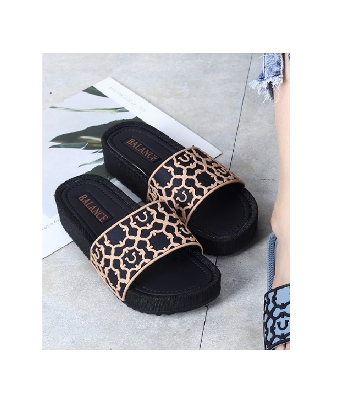 superga slides leopard