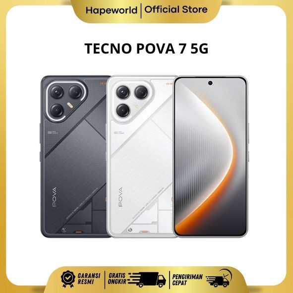 Tecno Pova 7 5g (8/128Gb) (8/256Gb) - Official Warranty Harga 2,999,000 rupiah*Gratis Ongkir