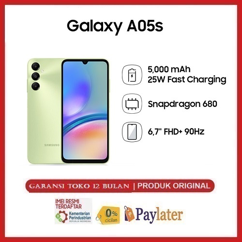 Samsung Galaxy A05s 6/128GB Snapdragon 680 Giá 1,587,200 Đồng*Miễn phí vận chuyển